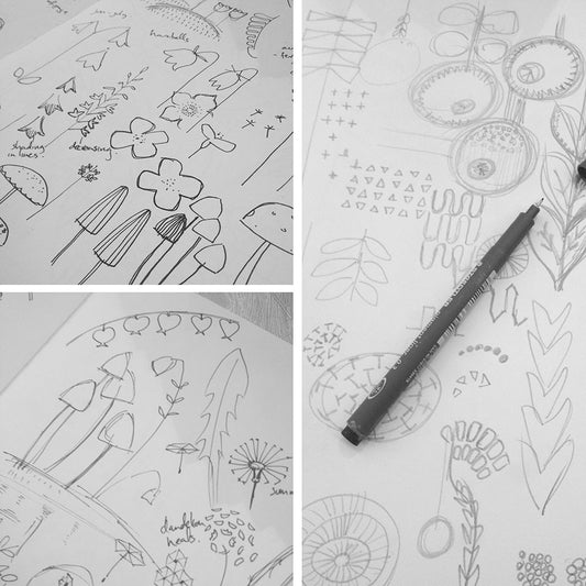 Bobbie Print Inspiration and Behind the Scenes Sketches