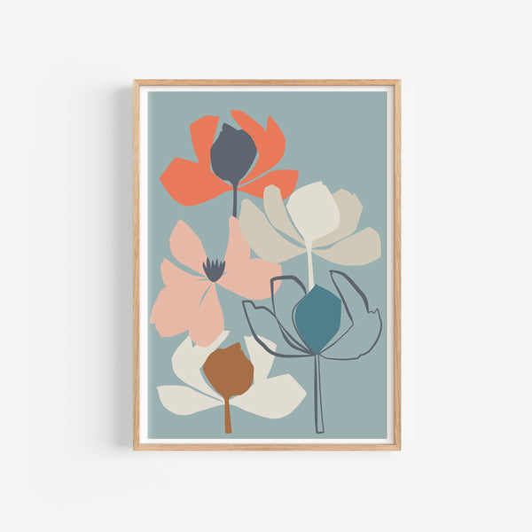 Magnolia Sorbet Art Print