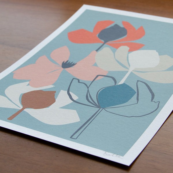 Magnolia Firecracker Art Print