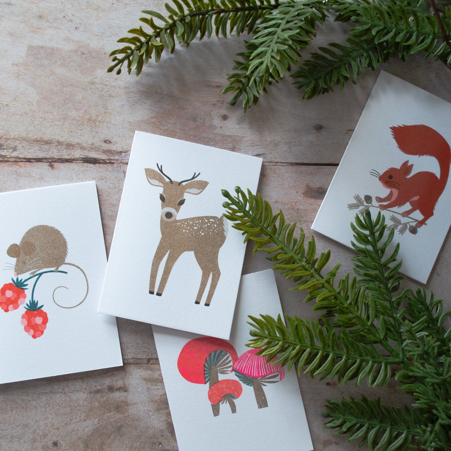 Red Squirrel Mini Card