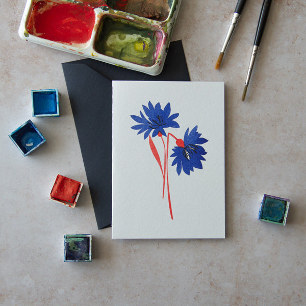 Cornflower Mini Card SECONDS