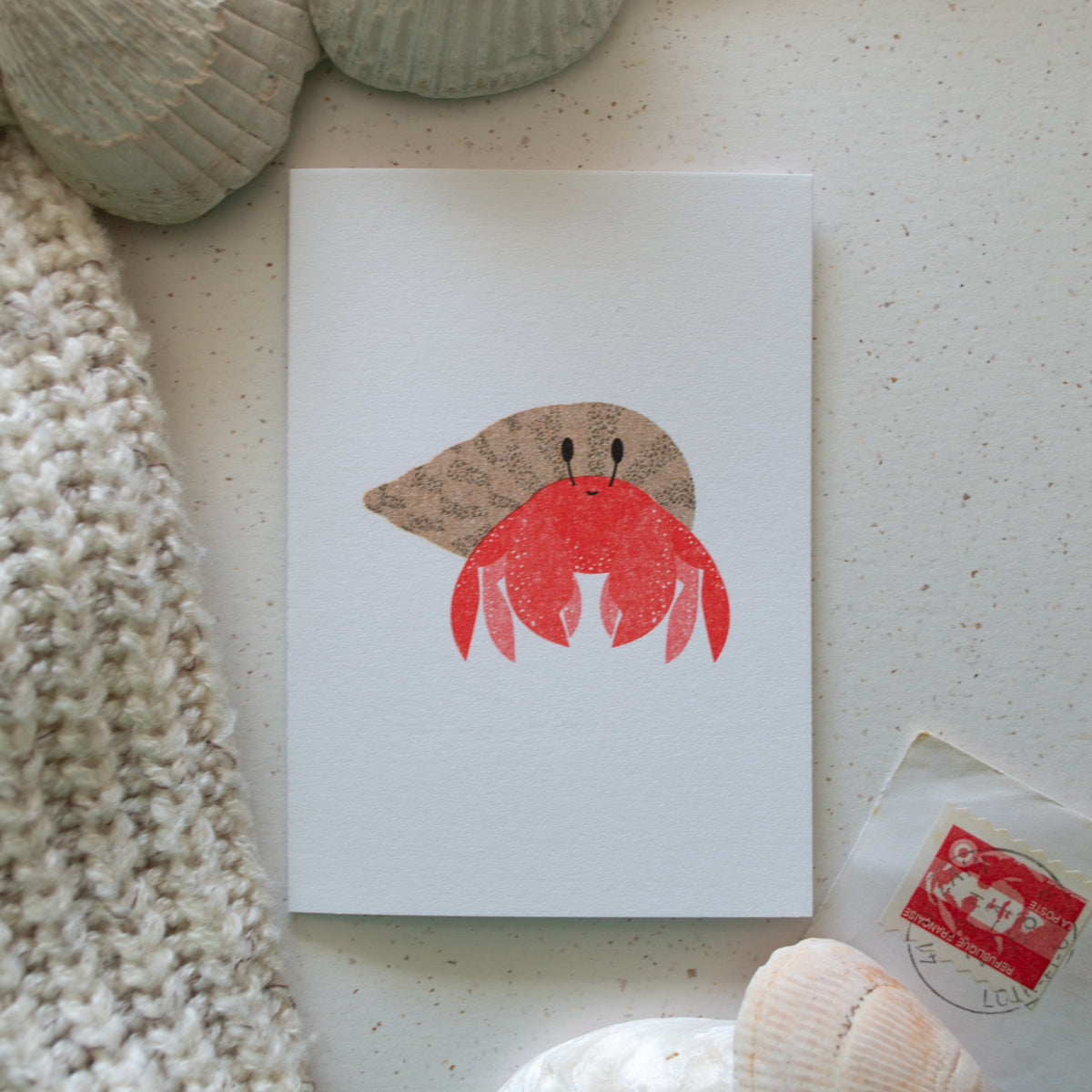 Hermit Crab Mini Card SECONDS