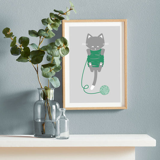 Knitty Kitty A4 Print SALE