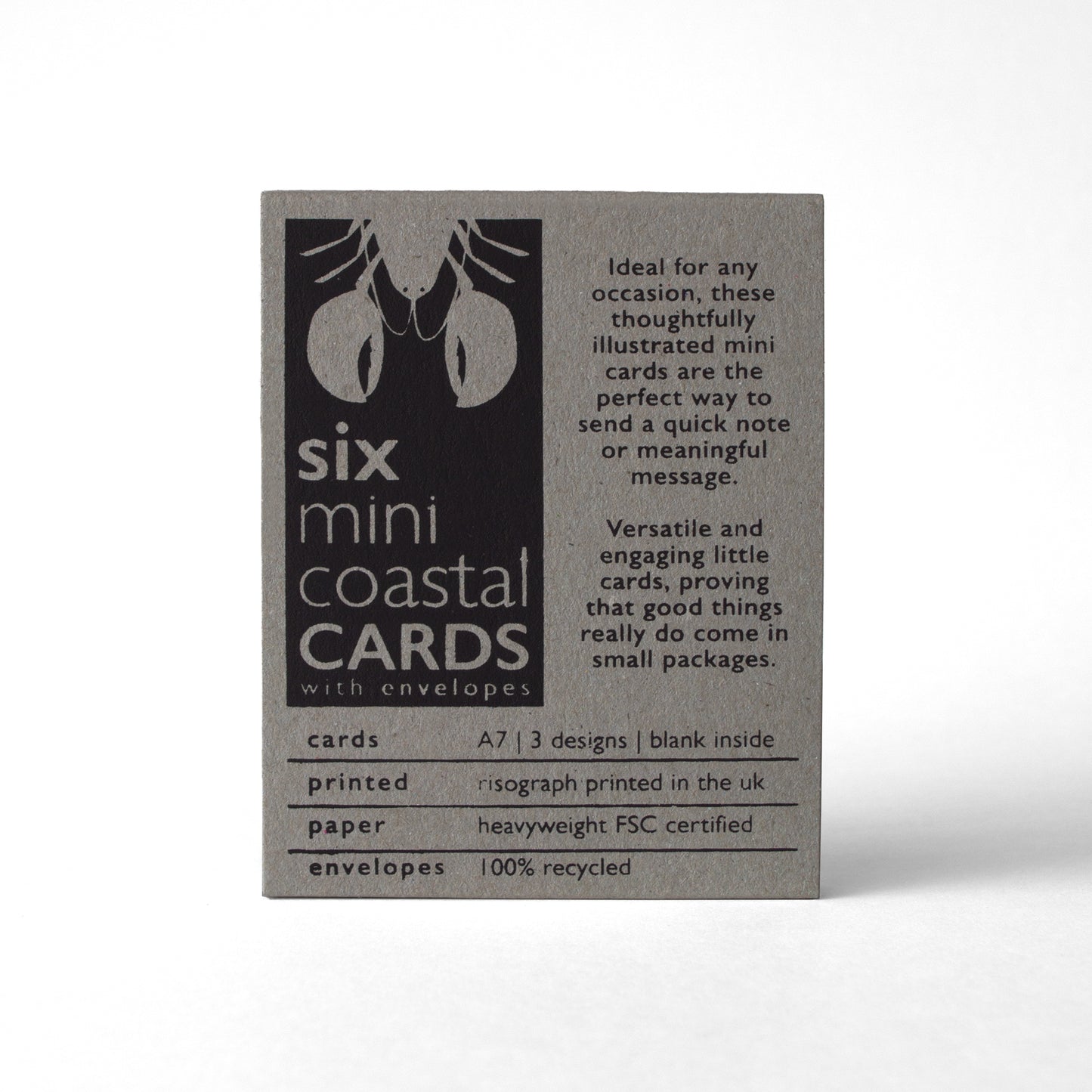 Boxed Set of Six Coastal Cards