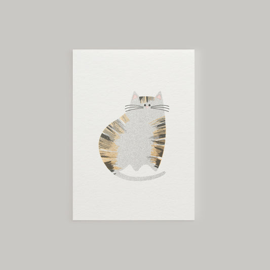 Tabby Cat Mini Card