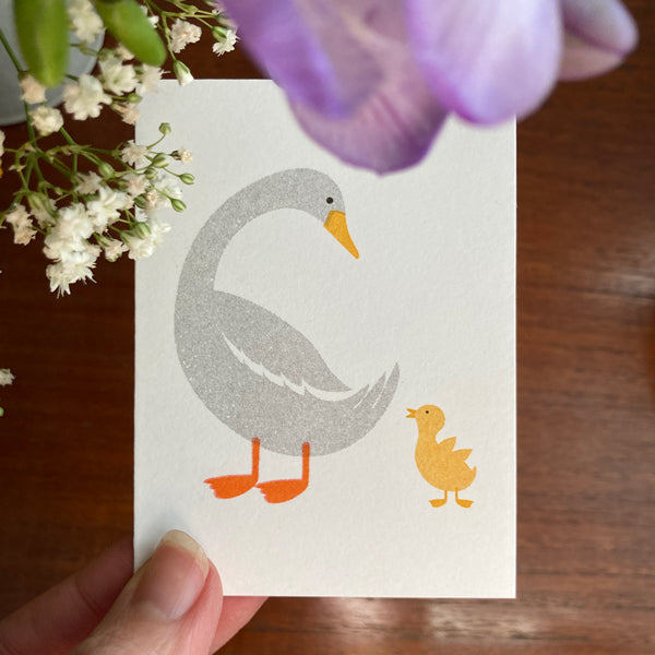Mother Duck Mini Card