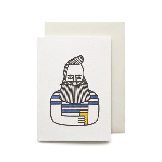 Fancy a Pint? Hipster Character Mini Card