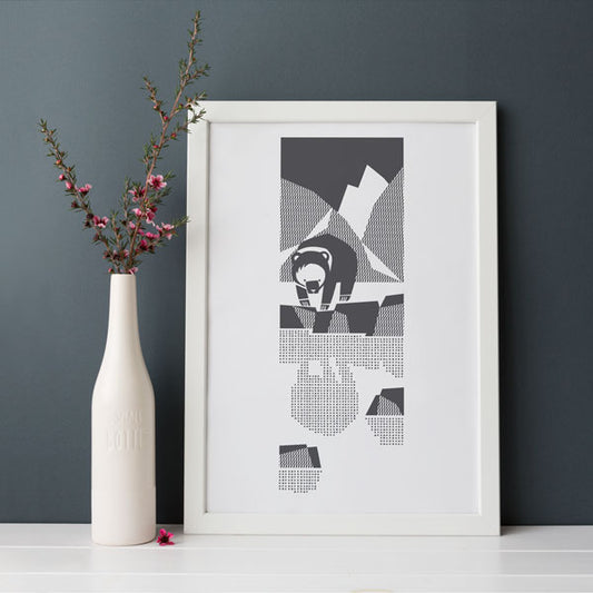 Winter Bear A4 Print SALE