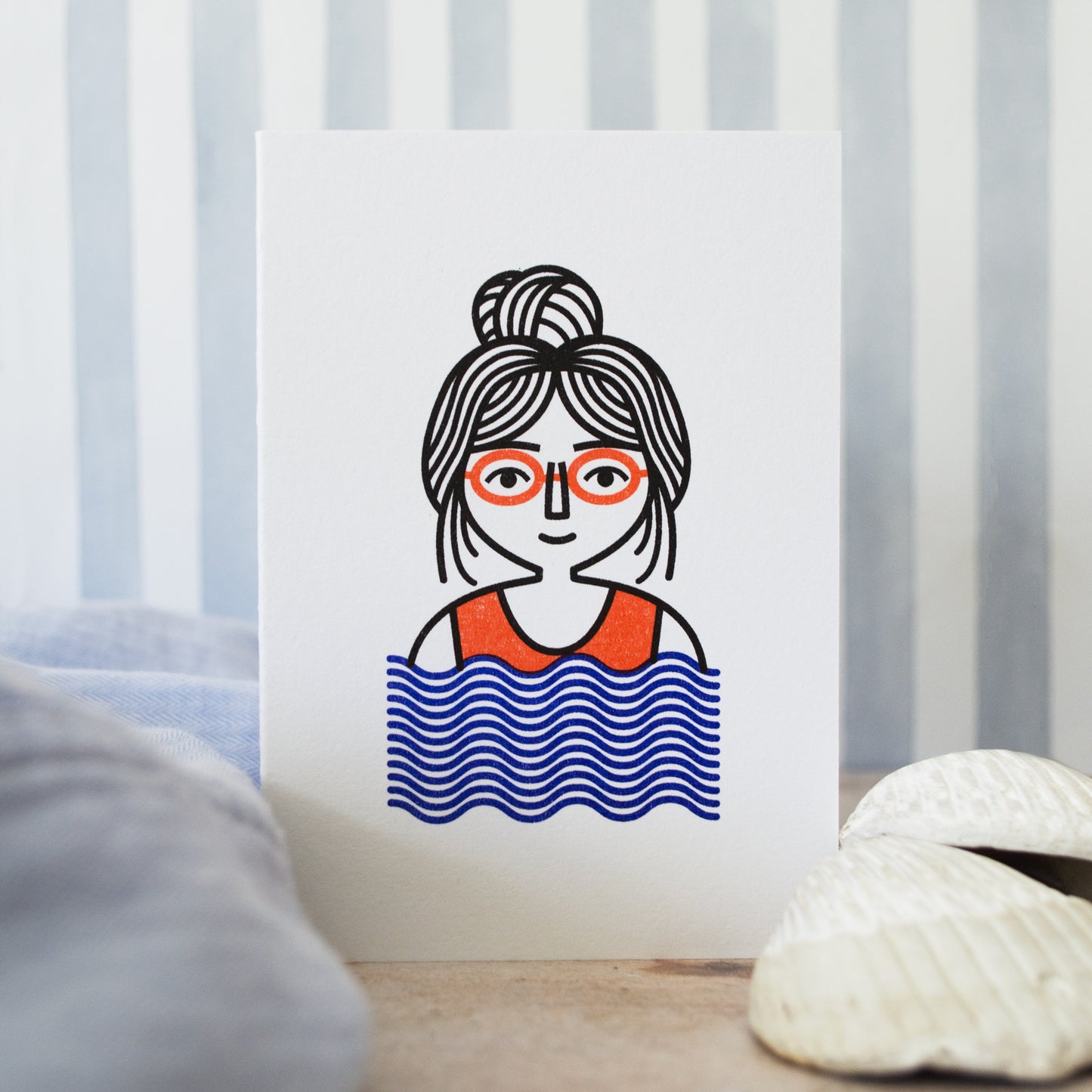 Fancy a Dip? Swimming Character Mini Card