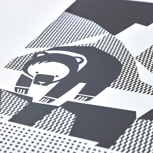 Winter Bear A4 Print SALE