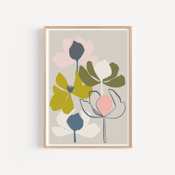 Magnolia Sorbet Art Print