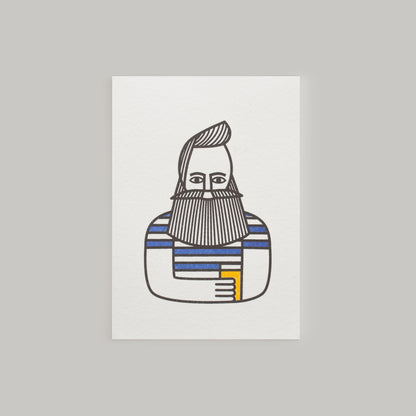 Fancy a Pint? Hipster Character Mini Card