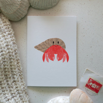 Hermit Crab Mini Card SECONDS