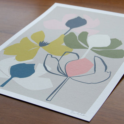 Magnolia Firecracker Art Print