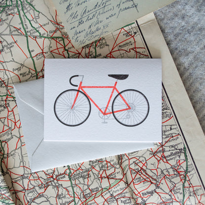 Red Bicycle Mini Card