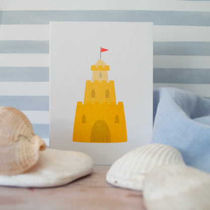 Sandcastle Mini Card SECONDS