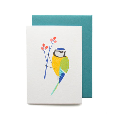 Blue Tit Mini Card SECONDS