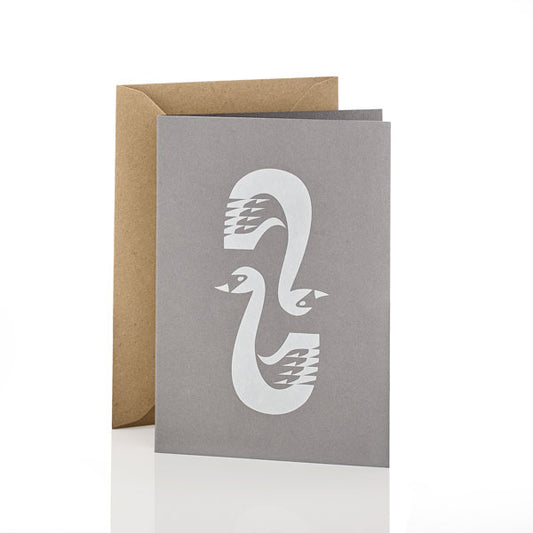 Seven Swans A Swimming Christmas Card SALE