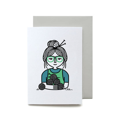 Fancy a Knit & Natter? Mini Card