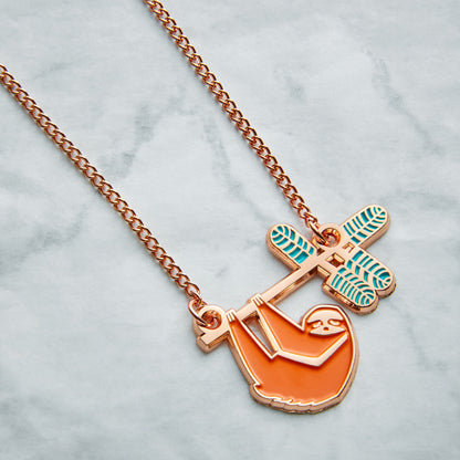 Summer Sloth Necklace