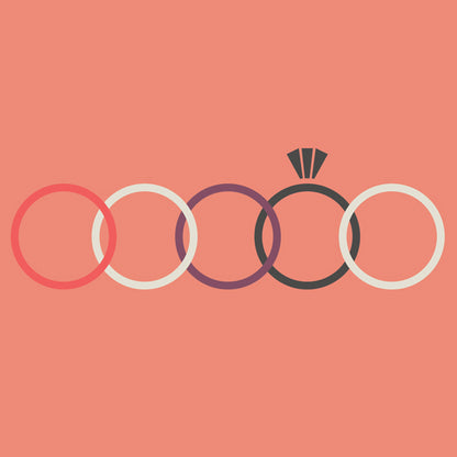 Five Gold Rings Christmas Card SALE